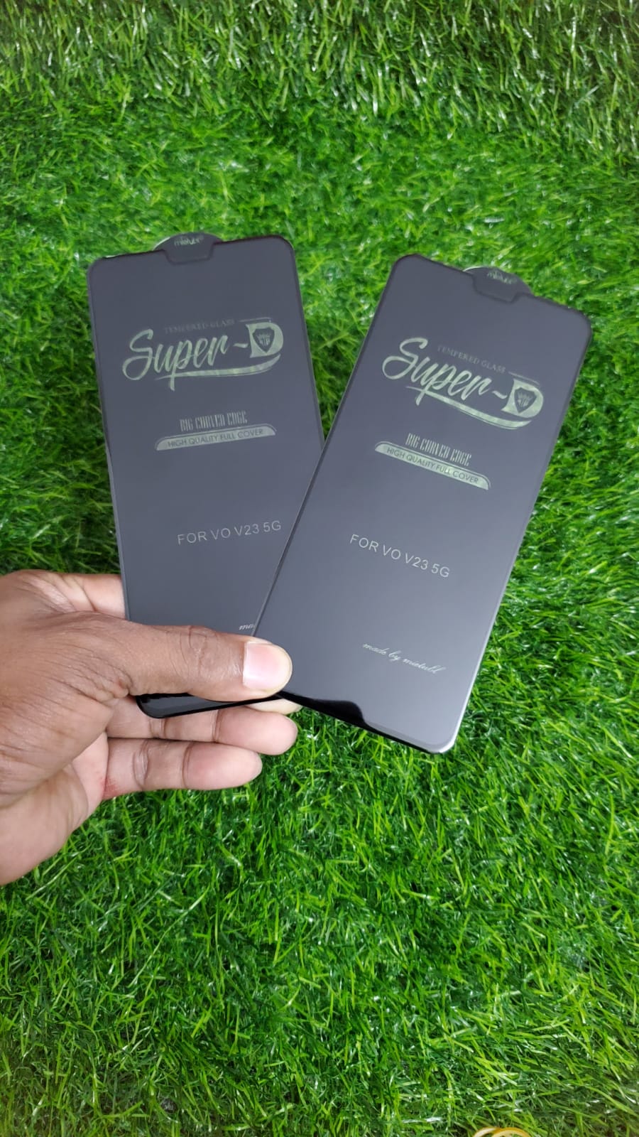 Picture of For Supur Corved Edge  Quality Full Cover Shining Edge Cell Phone Screen Protector for Vivo V23 5G