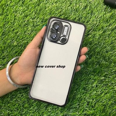 Picture of For Xiaomi Redmi 12C / Poco C55 Logo View with Camera Lens Protector Soft Slim CD Back Cover For Redmi 12 C Phone Case