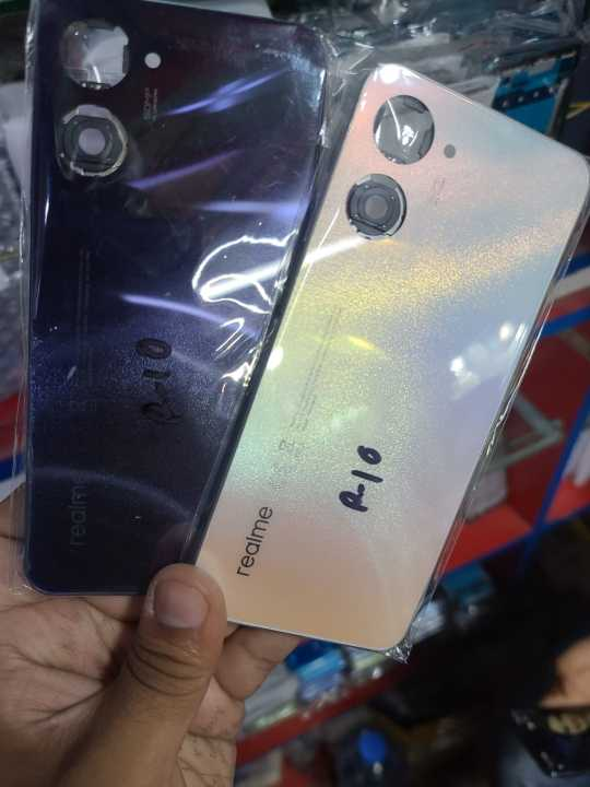 Picture of Replacement Complete Housing Full Body Compatible with  Realme 10 Back Panel / Back Shell and LCD Middle Frame with Volume Buttons