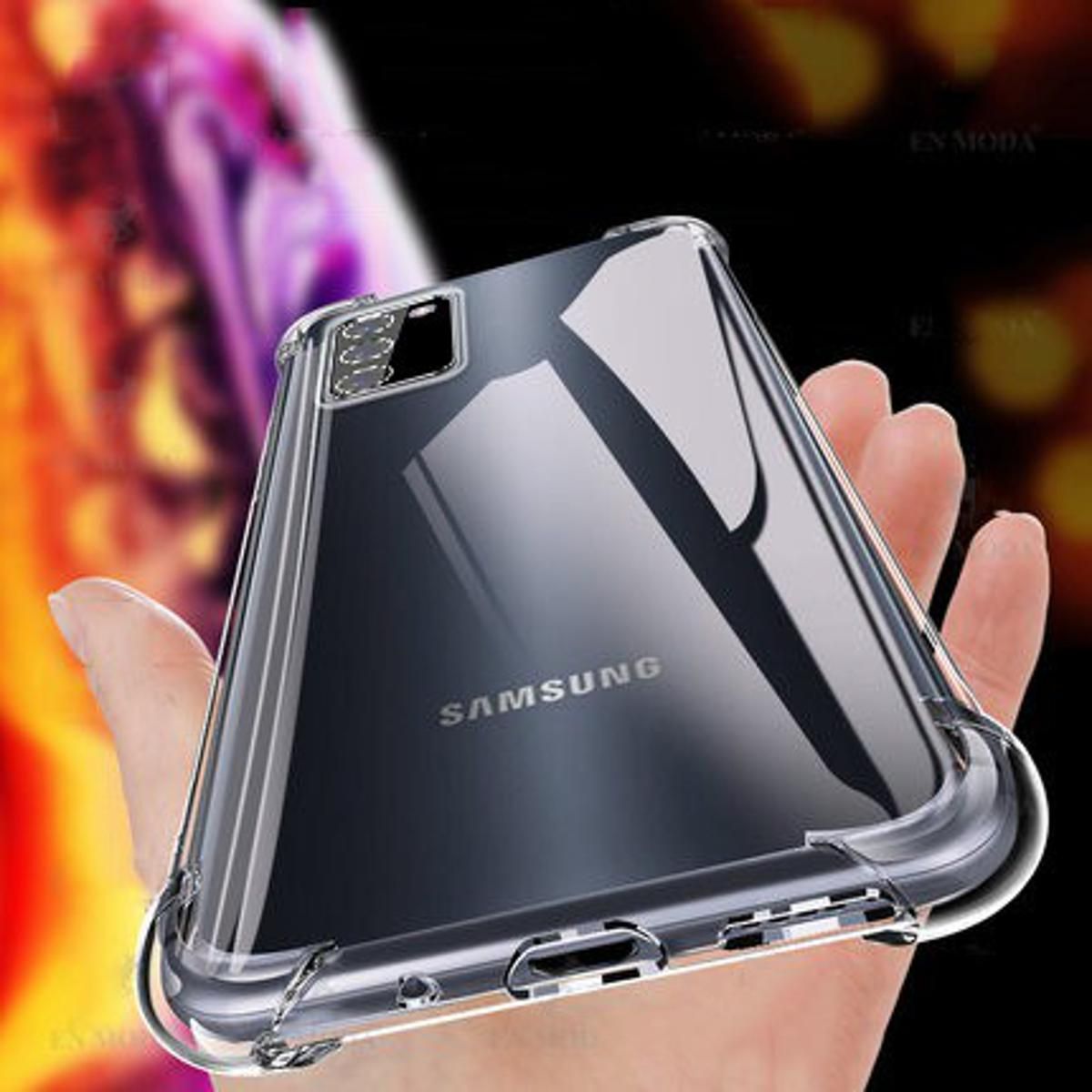 Picture of Samsung Galaxy A03s Premium Silicone Case Crystal Clear Soft TPU Ultra-Thin Transparent Flexible Protective Mobile Phone Back Cover