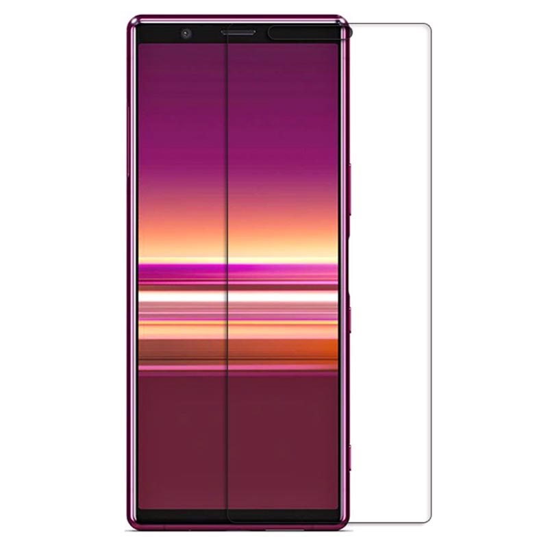 Picture of For Sony Xperia 5 Plus....3mm screen protector 9H Hard 2.5D Arc Edge Round Border Screen Protector with Clean Tools