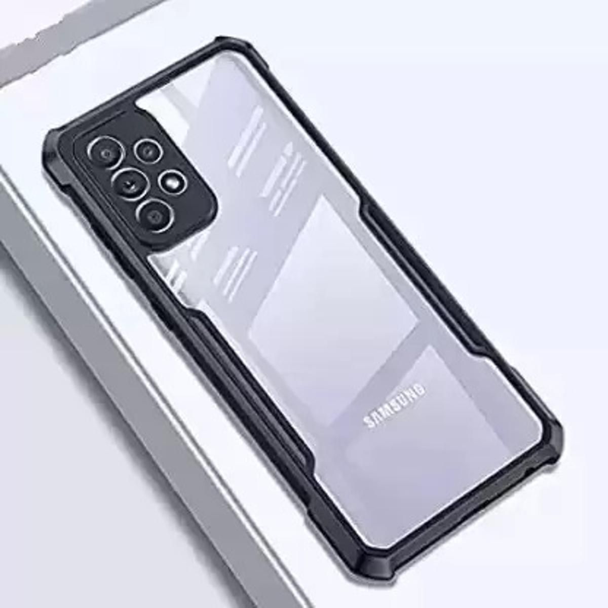 Picture of For Samsung Galaxy A13 4G (Transparent, Black) - Camera Back Cover