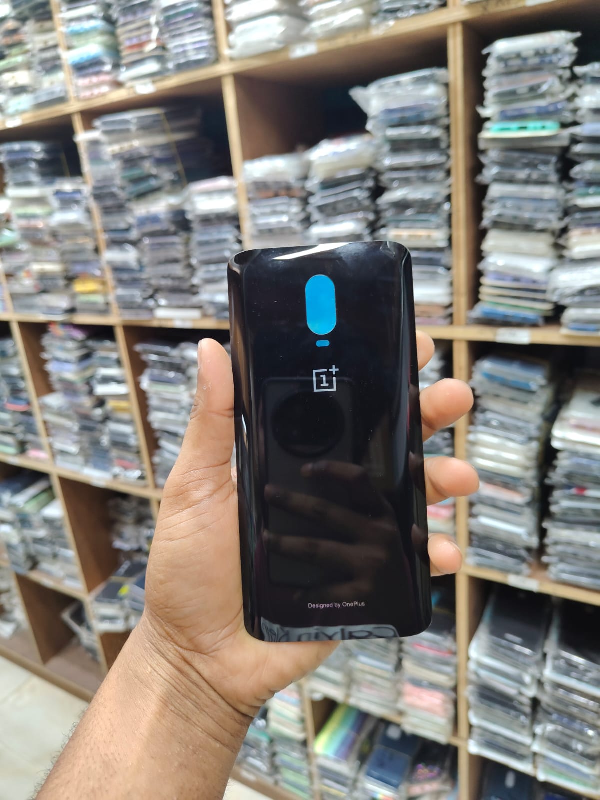Picture of for OnePlus 6T Housing Rear Back Glass Door Cover Replacement for 1+ 6T