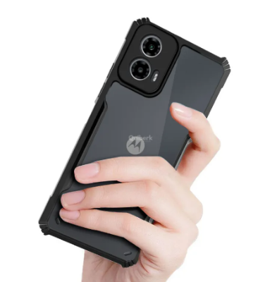 Picture of For Motorola Moto G34 Luxury Stylish Xunddu Case Clear Transparent Back Cover