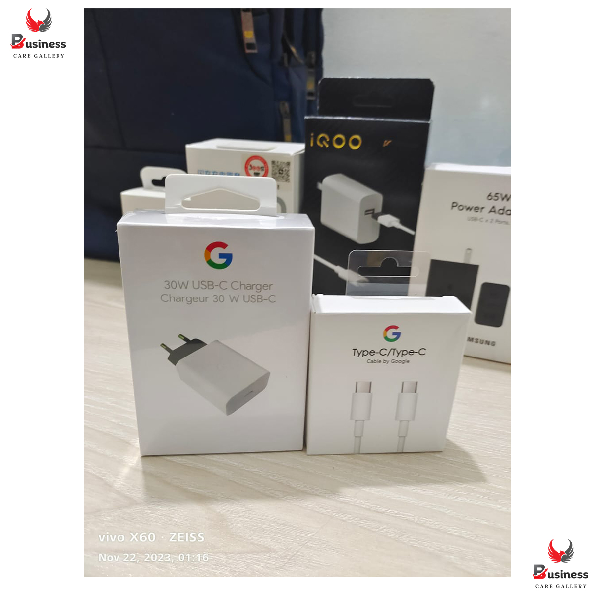Picture of Premium Quality Google 30W USB-C Charger and Cable - Fast Charging Pixel Phone Charger - Compatible with Google Products and Other USB-C devices.