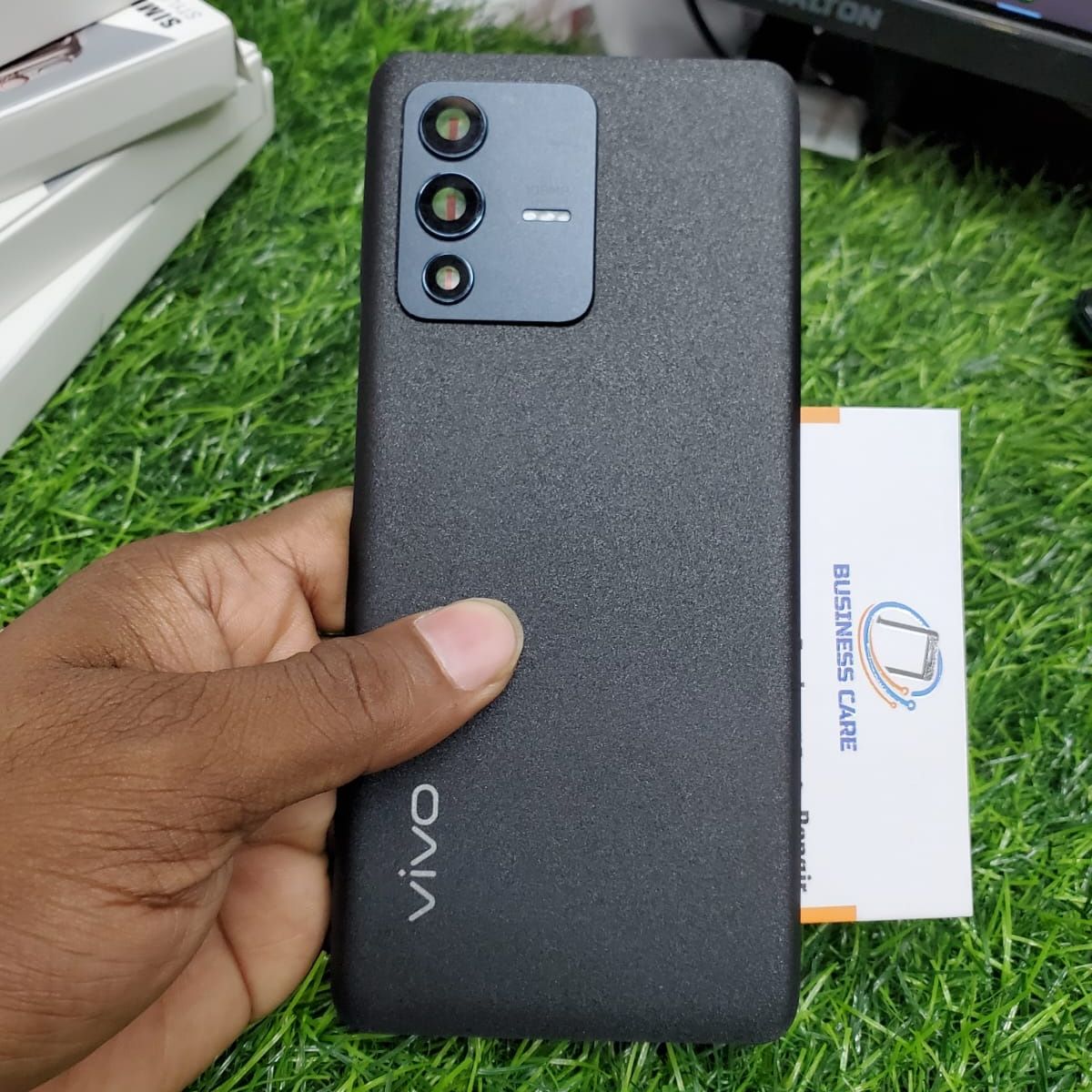 Picture of Original For Vivo V23 Pro Battery Cover Door Back Housing Rear Case Replacement Parts+Camera Lens