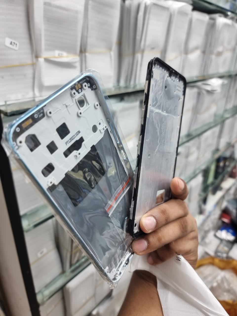 Picture of Original vivo Y02s Full body housing (org) Full Panel  (blue)