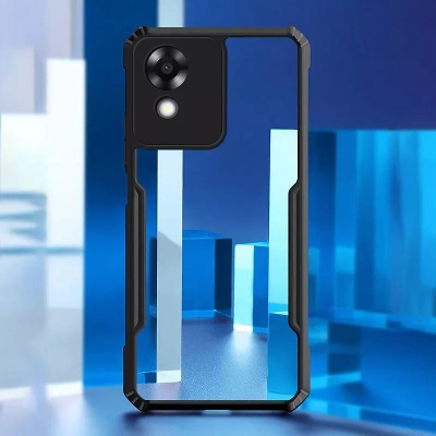 Picture of For Oppo A17k Edge-Reinforced Shockproof Cushion Back Clear Hybrid Transparent Hard Cover Casing Built For Best Quality And Long Term Use
