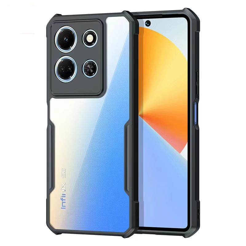Picture of For Infinix Note 30 Xundd Back Cover Reinforced Shockproof Cushion Back Clear Hybrid Transparent Hard Cover