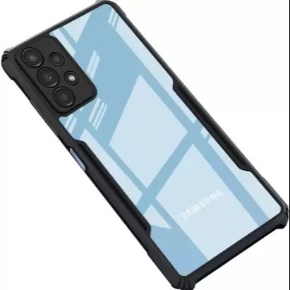 Picture of for Samsung Galaxy A32 5G(Transparent,Black) - Phone - Camera - Phone Back Cover