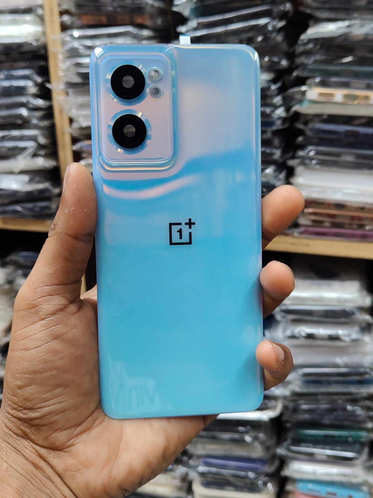 Picture of Replacement Back Panel / Back Shell for  OnePlus Nord CE2 / 1+Nord CE2 - (with All Logo) (with Camera Lens)