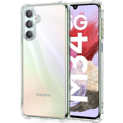 Picture of For samsung galaxy M34 5G Silicone Airbag cover Shockproof Transparent Protective Clear Back Cover TPU Case