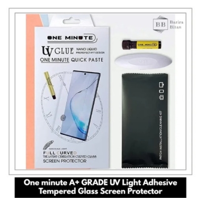 Picture of For One Plus 6 (High Quality) UV Tempered Glass Curved Full Cover Screen Protector