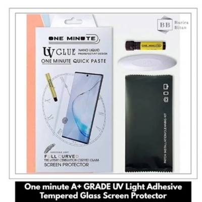 Picture of For One Plus 7T (High Quality) UV Tempered Glass Curved Full Cover Screen Protector