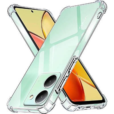 Picture of For Vivo Y78 5G / Vivo Y36 4G Shockproof TPU Bumper Clear Soft Silicone Acrylic Mobile Phone Case For Vivo Y78 5G / Vivo Y36 4G [ Pani Cover
