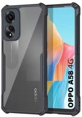 Picture of For OPPO A58 4G Shockproof TPU Bumper Hard Clear Acrylic Mobile Phone Case FoR Oppo A78 4G Back Cover
