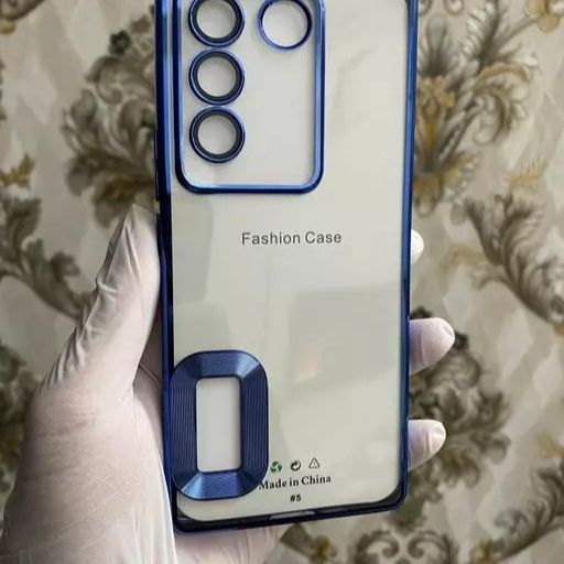 Picture of For Vivo V27E Logo View with Camera Lens Protector Soft Slim CD Back Cover For Vivo V27 E Phone Case