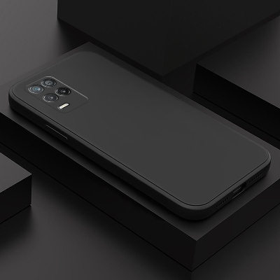 Picture of For Realme 8 5G Case Liquid Silicone Matte  Camera Soft Phone Cover - Camera - Phone Back Cover
