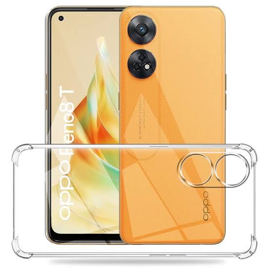 Picture of OPPO Reno 8T 4G - Shockproof Bumper Case With Clear Soft Tpu Protective Phone Cover
