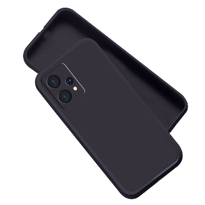 Picture of Durable Features and Smooth Making - Realme 9 4G Realme 9 Pro Plus Premium Silicone Matte Soft Phone Case - Black - Upscale Your Trend