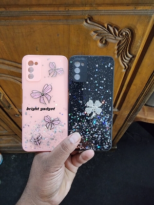 Picture of For Samsung Galaxy A03S Girls Ladies back Cover with camera protection 3D Flexible Pc Mirror Butterfly Fashionable Ladies back cover -