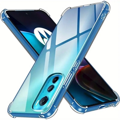 Picture of Motorola Moto Edge 30 5g Premium Silicone Case Crystal Clear Soft TPU Ultra-Thin Transparent Flexible Protective Mobile Phone Back Cover