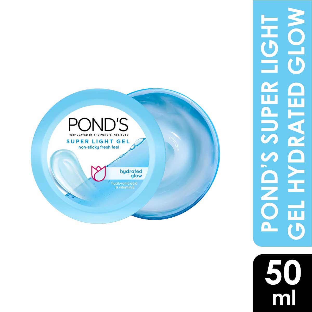 Ponds Hydrated Glow Super Light Gel Moisturiser (India) 50ml