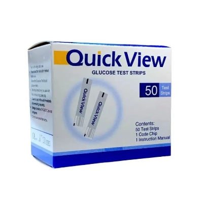 Picture of Quick View Blood Glucose Test Strip (25*2) 50 PCS