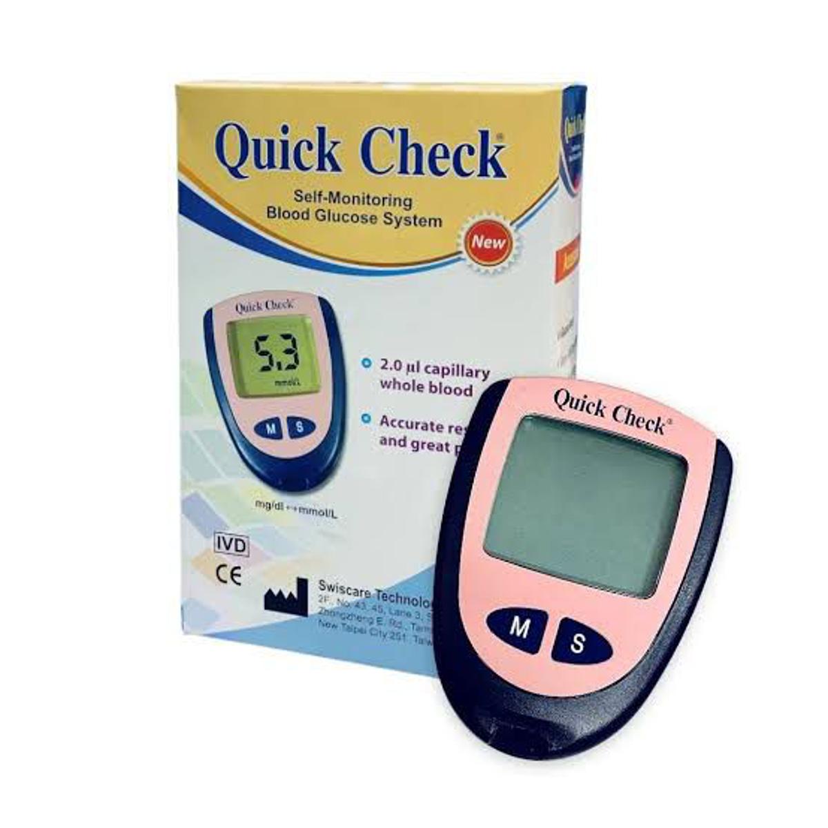 Picture of Quick Check Blood Glucose meter / Diabetic monitoring machine