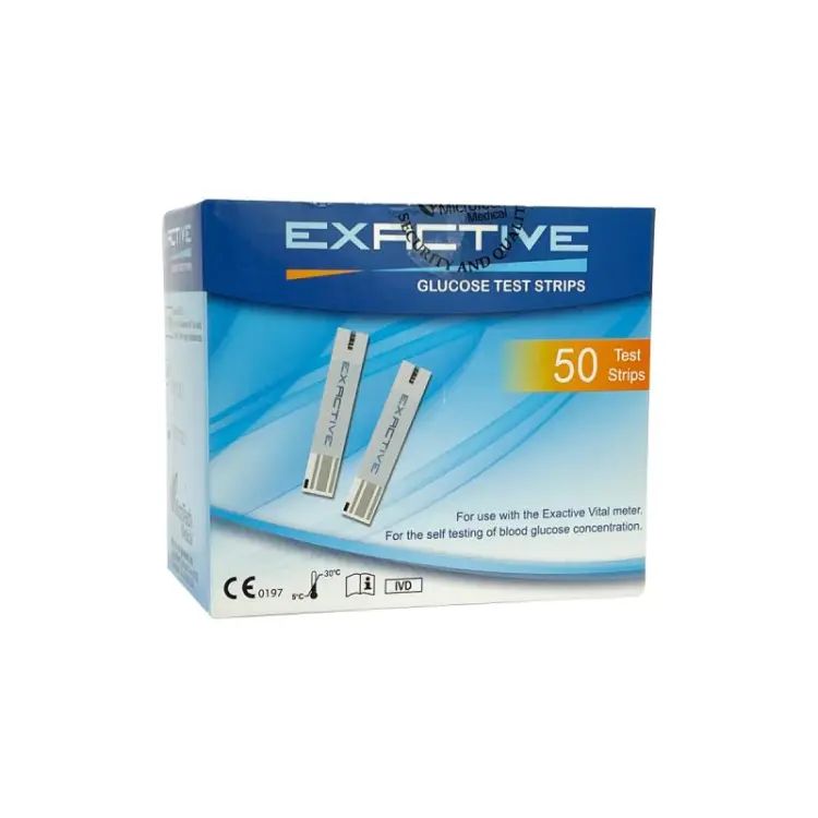 Picture of Exactive Vital Blood Glucose Meter Testing Strips 50PCS