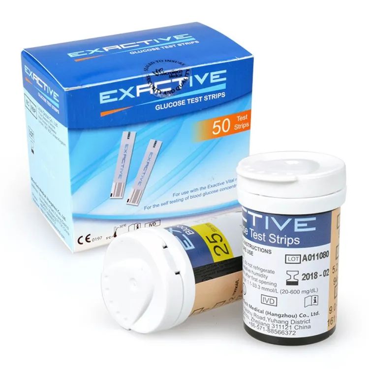 Picture of Exactive Vital Blood Glucose Meter Testing Strips 50PCS