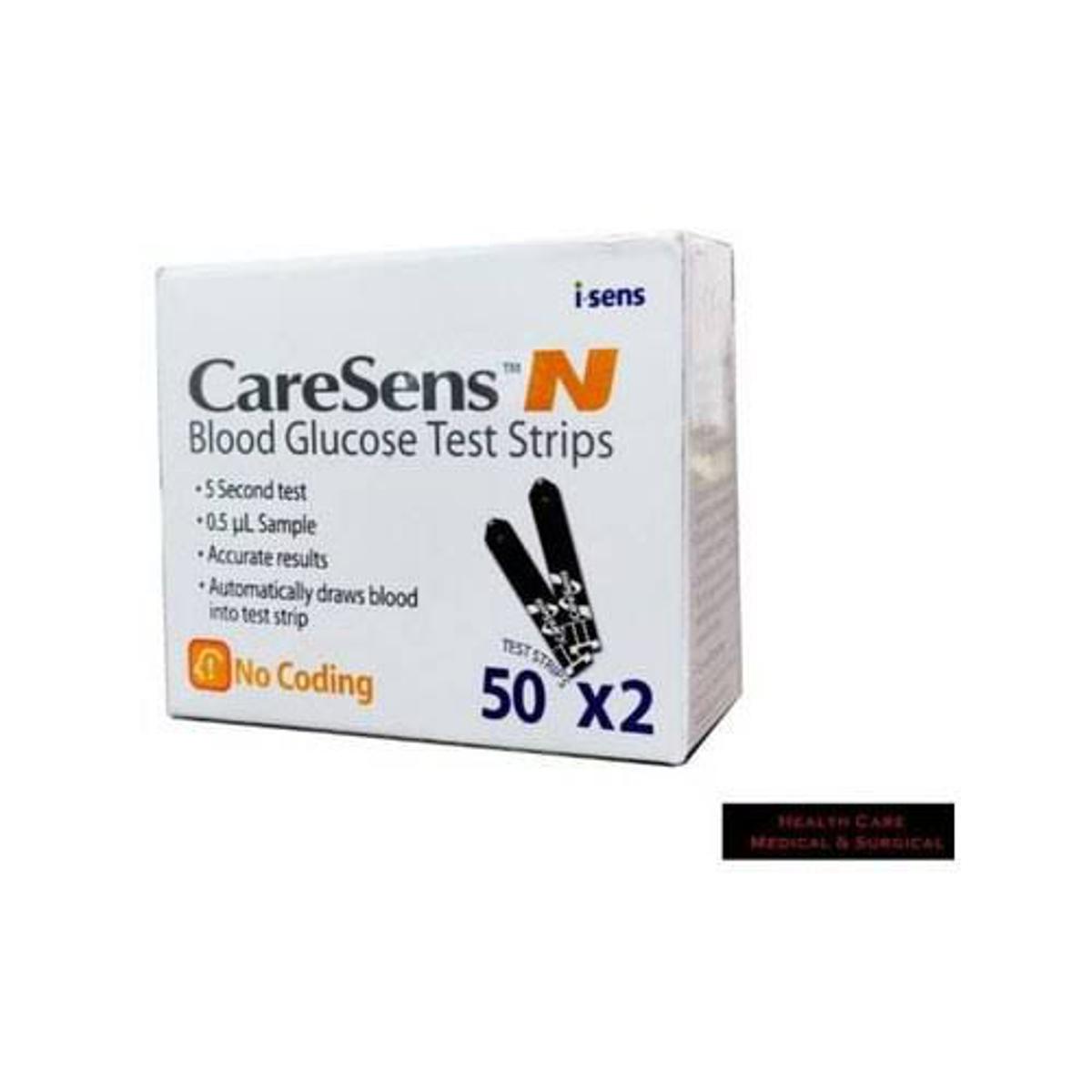 Picture of CareSens N 50pc Test Strips for CareSens-N Blood Glucose Meter