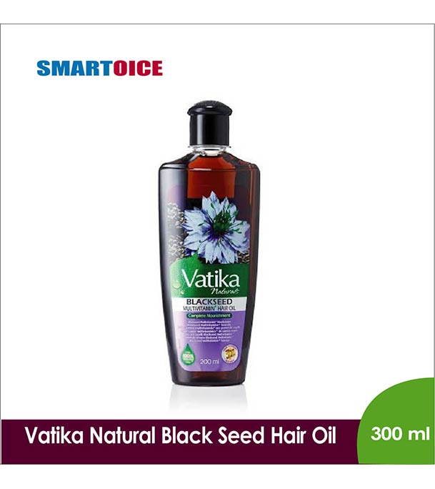  Vatika Naturals Black Seed Enriched Hair Oil Strong & Shiny - 300ml (Dubai) 