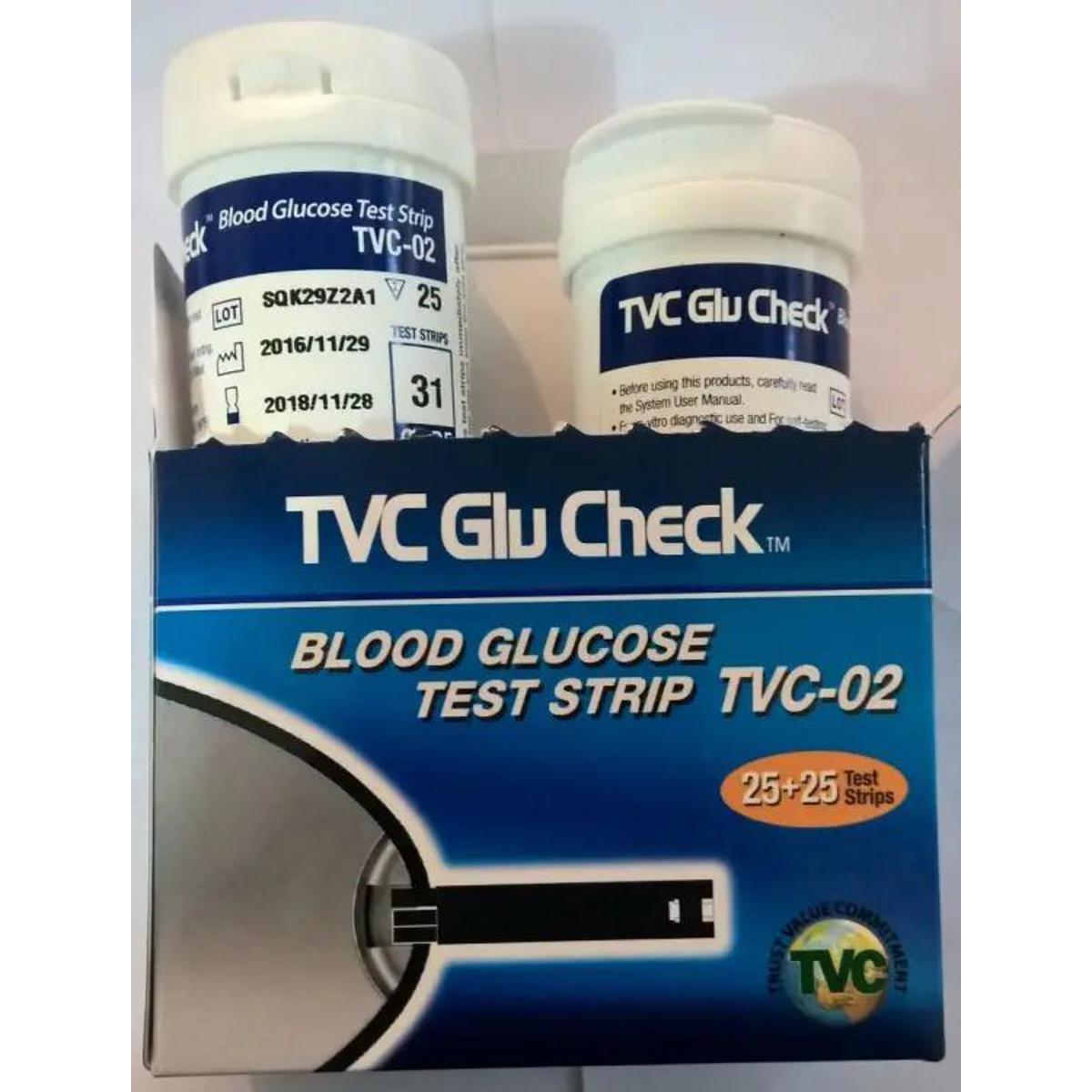 Picture of TVC Blood glucose test strips 25×2=50 pes
