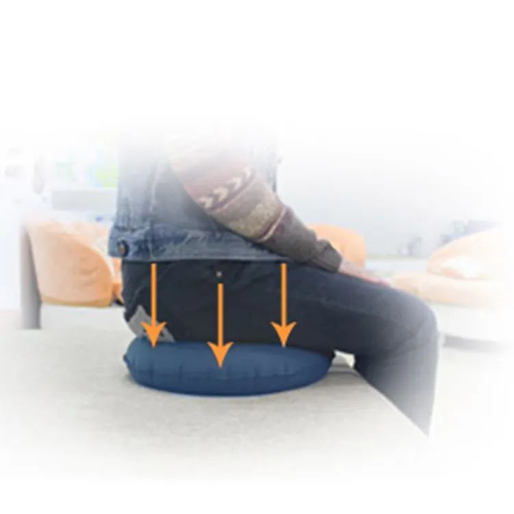 Picture of Inflatable Pile Ring Pad Donut Pillow Vinyl Rubber Seat Medical Acne-Black