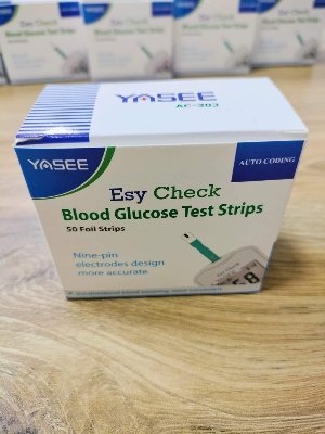 Picture of Easy Check Yasee blood glucose Strips 50 pes Foyel pk  AC-303