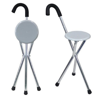 Picture of Hospital Medical Aluminium Adjustable Old Man Walking Stick with Sea