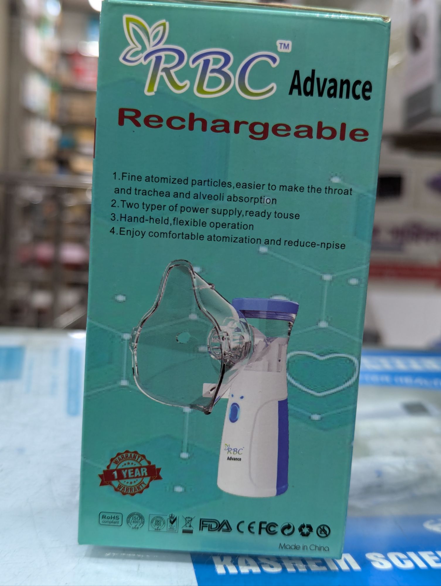 Picture of R B C Advance Mesh Nebulizer Rechargeable
1 Year Warranty