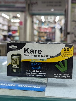Picture of Kare/Optima blood glucose test strip 50 PCS foil pack