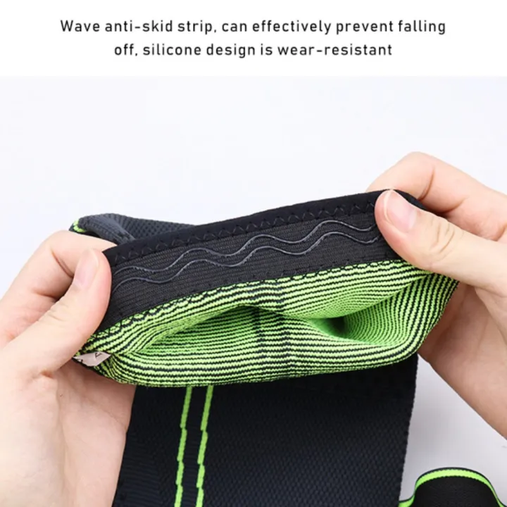 Picture of 1 pcs Knee Support for Running, Sport Elastic Nylon Knee Brace with Strap Compression for Joint Pain Woman Men, Adjustable Knee Sleeves for Knee Pain Relief