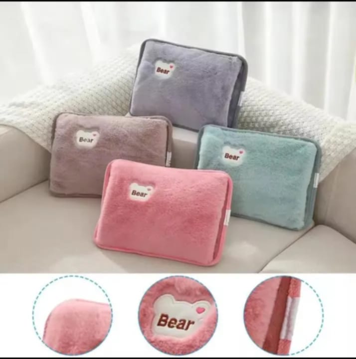 Picture of Electric Velvet Heating Pad/Hot Water/Heat Pouch Bag With Gel For Pain Relief Multicolour - Hot Water Bag - hot water bag