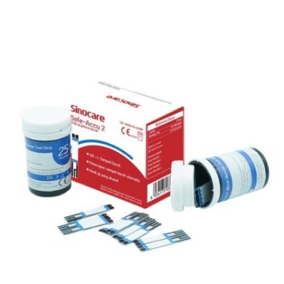 Picture of Sinocare Safe AQ 50 Pcs Test Strip for Glucometer Blood Glucose / Suger Test Meter/test strip