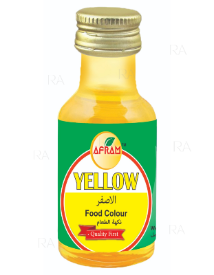 Picture of Afram Yellow Food Colour - 28ml (Organic ) Yellow Color