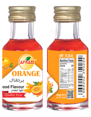Picture of Afram Orange Food Flavour (Essence) -28Ml Orange Flavor Essence
