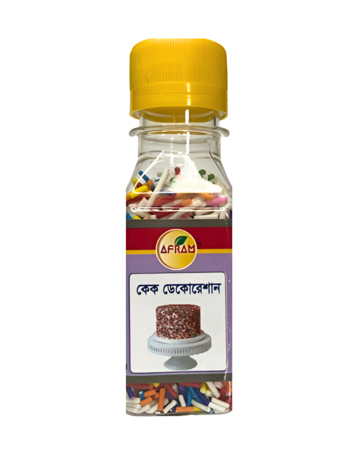 Picture of Afram Multi Color Rainbow Sprinkle Cake Decoration Sugar Ball 30gm
