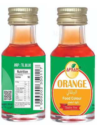 Picture of Afram Orange Food Colour - 28ml  Orange Food Colour