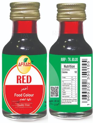 Picture of Afram Red Food Colour -28ml  Red Color