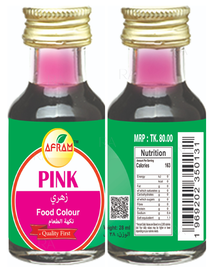 Picture of Afram Pink Food Colour -28ml  Pink Color