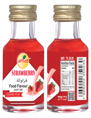 Picture of Afram Strawberry Food Flavour -28ml Strawberry Food Flavour Essence
