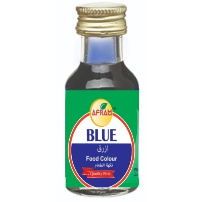 Picture of Afram Organic Food Colour Combo Set of Orange + Chocolate + Blue + Red + Yellow + Green + Pink - 28 ml x 7 pieces